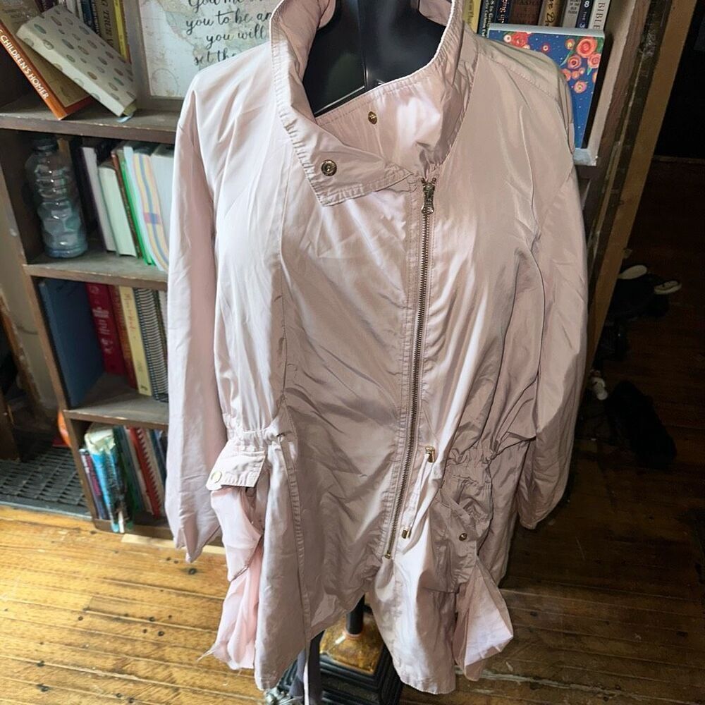 Lane Bryant blush pink drawstring 26/28 lightweight jacket
